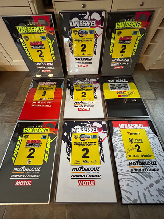 Framed + Signed race jersey